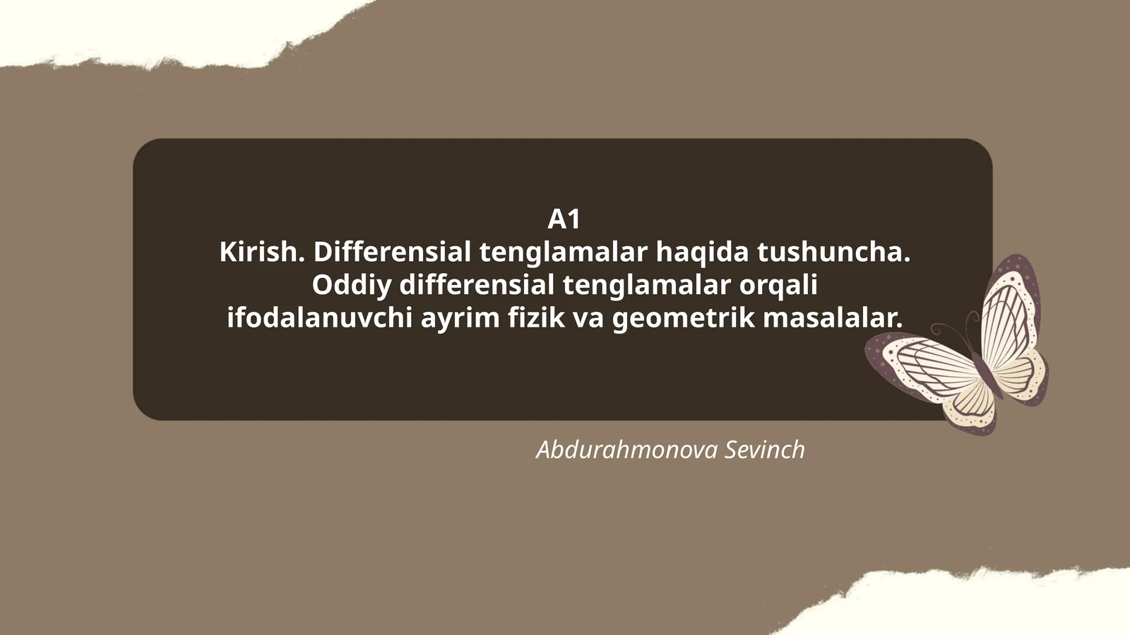 Differensial tenglama