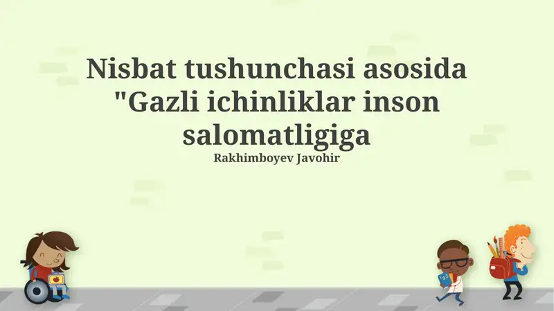 Gazli Ichimliklar Inson Salomatligiga