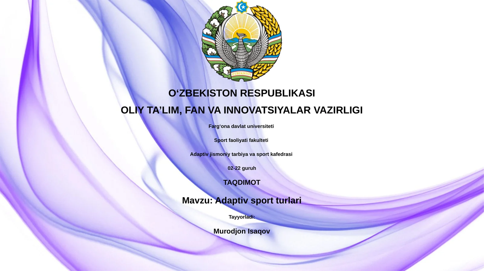 Adaptiv sport turlari