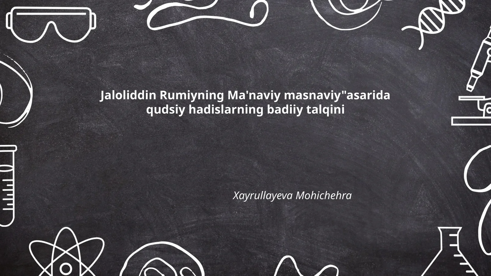 Ma'naviy Masnaviy asarining paydo bo'lishi