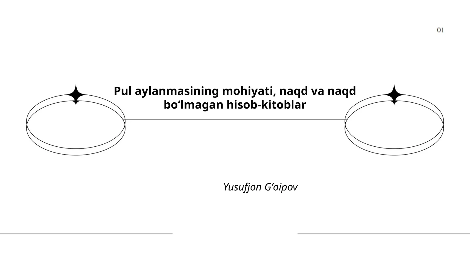 Pul aylanmasining mohiyati, naqd va naqd bo‘lmagan hisob-kitoblar
