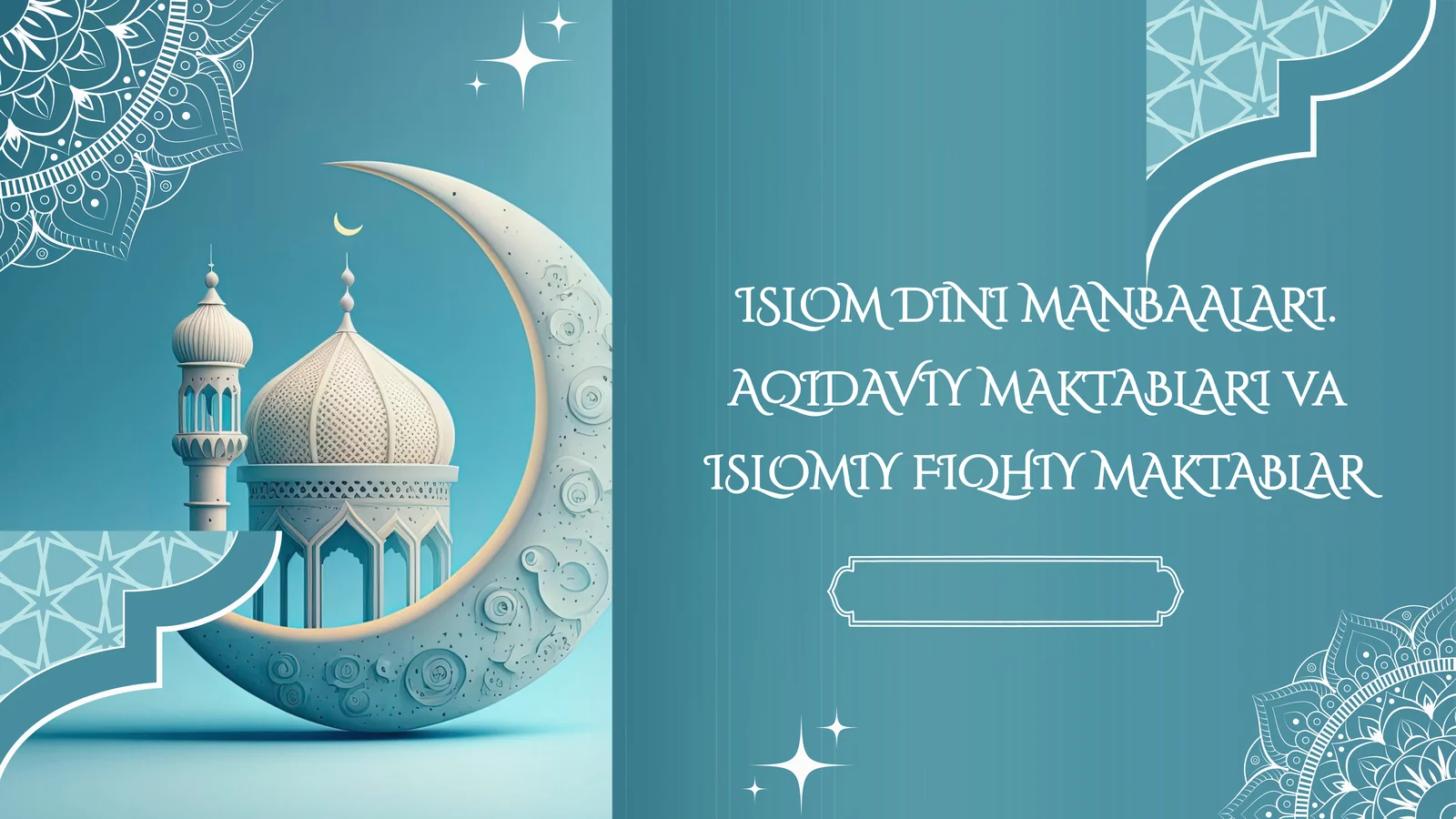 Islom dini manbaalari