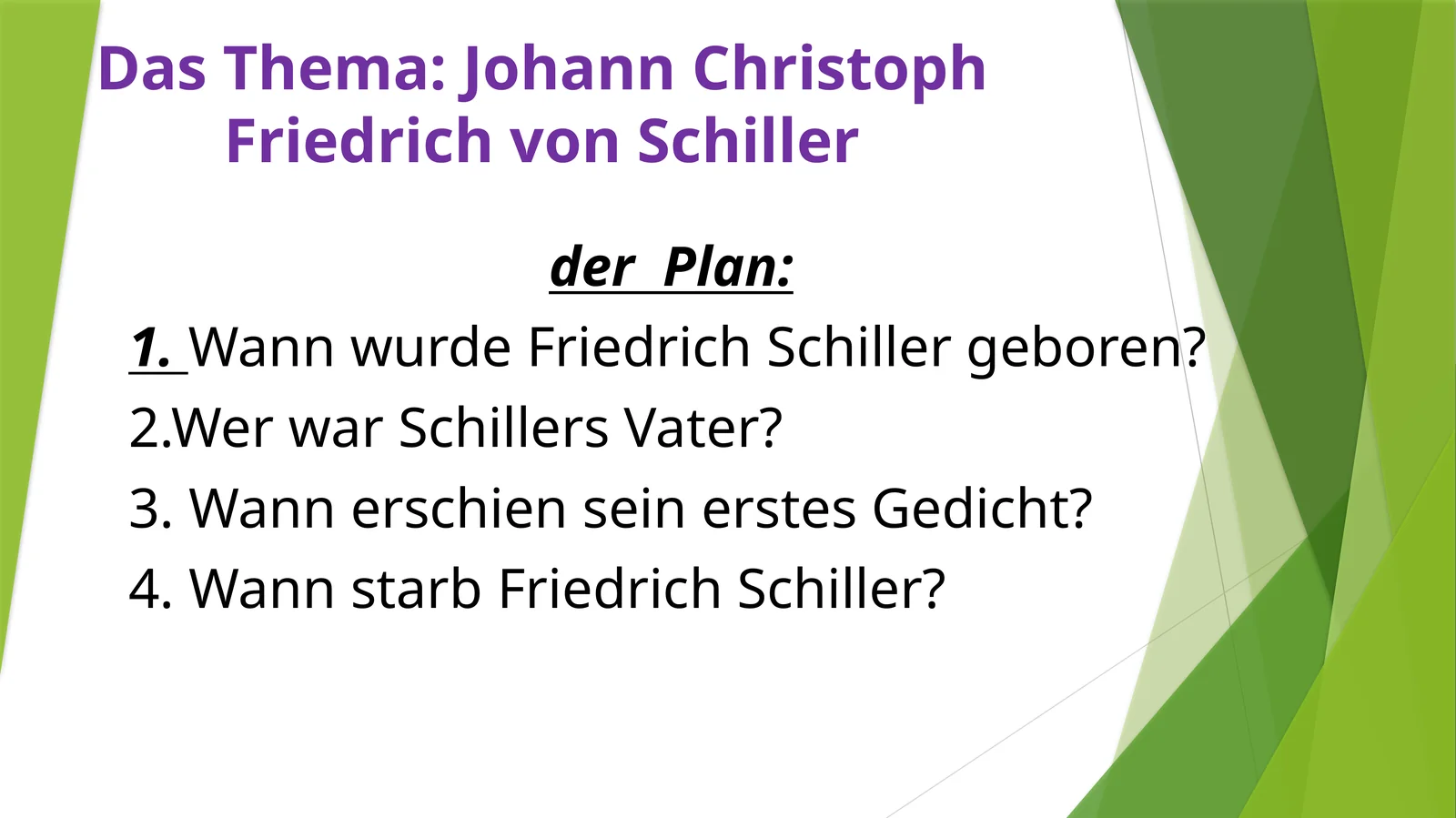 Johann Christoph Friedrich von Schiller