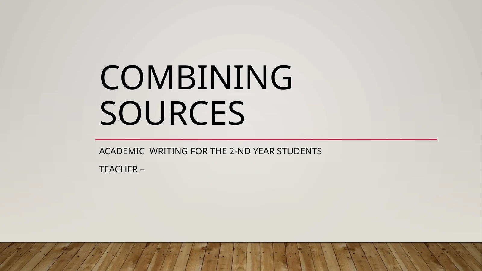 Academic writing for the 2-nd year students