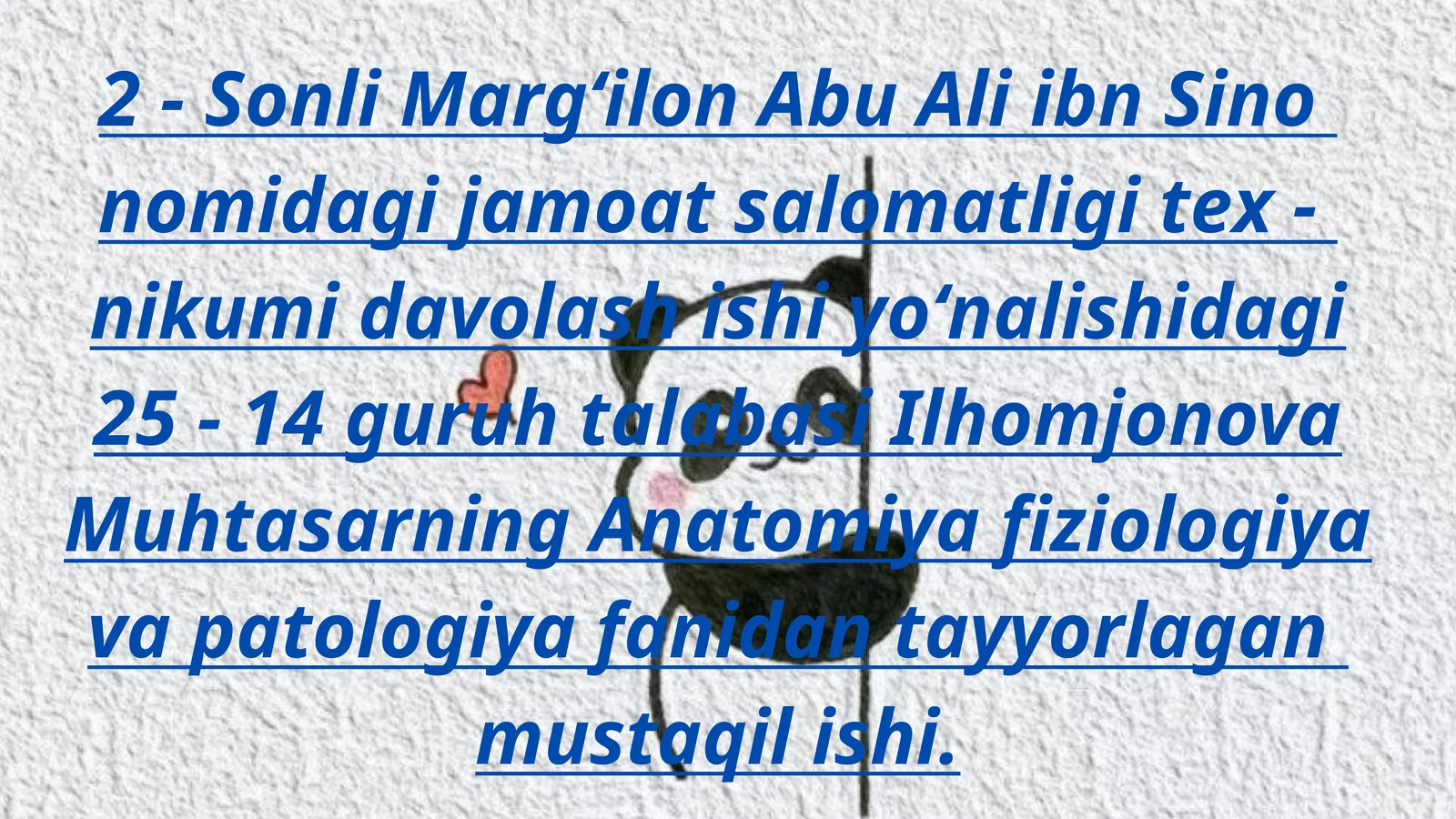 Reproduktiv a’zolar kasalliklari: sifiliz, gonoreya, OITS va xlamidioz