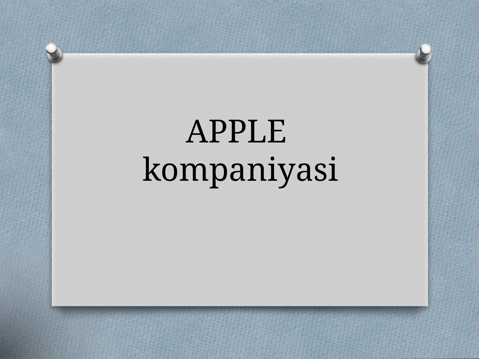 Apple kompaniyasi