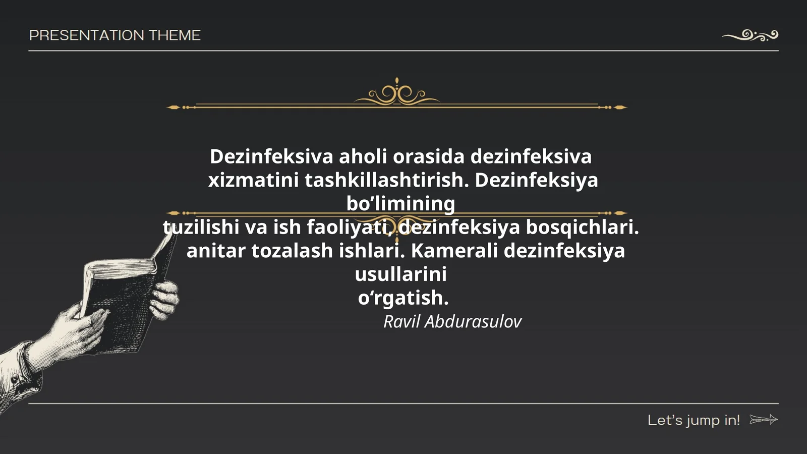 Dezinfeksiva tashkillashtirish