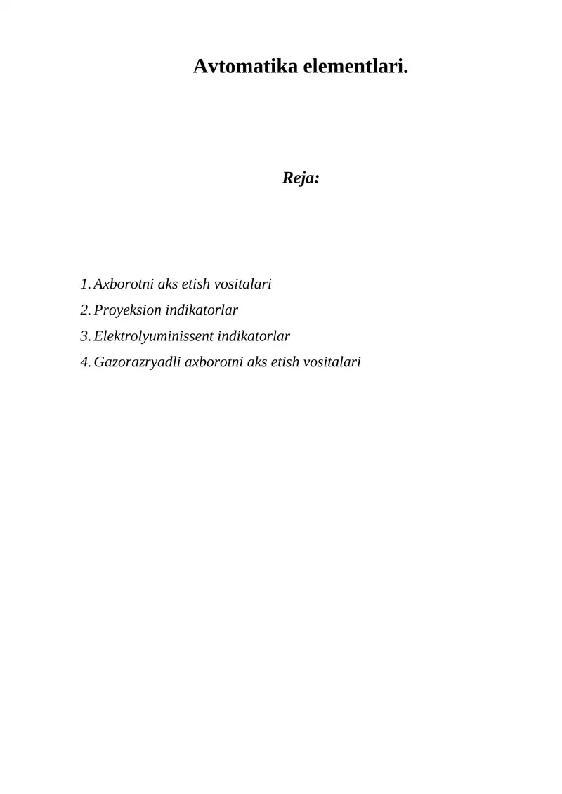 Elektrolyuminissent indikatorlar