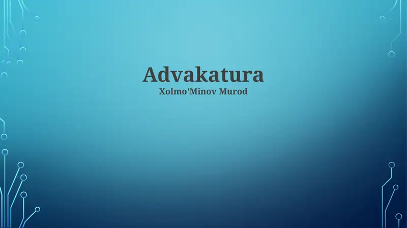 Advakatura