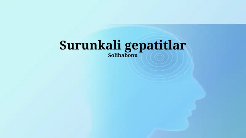 Surunkali gepatitlar
