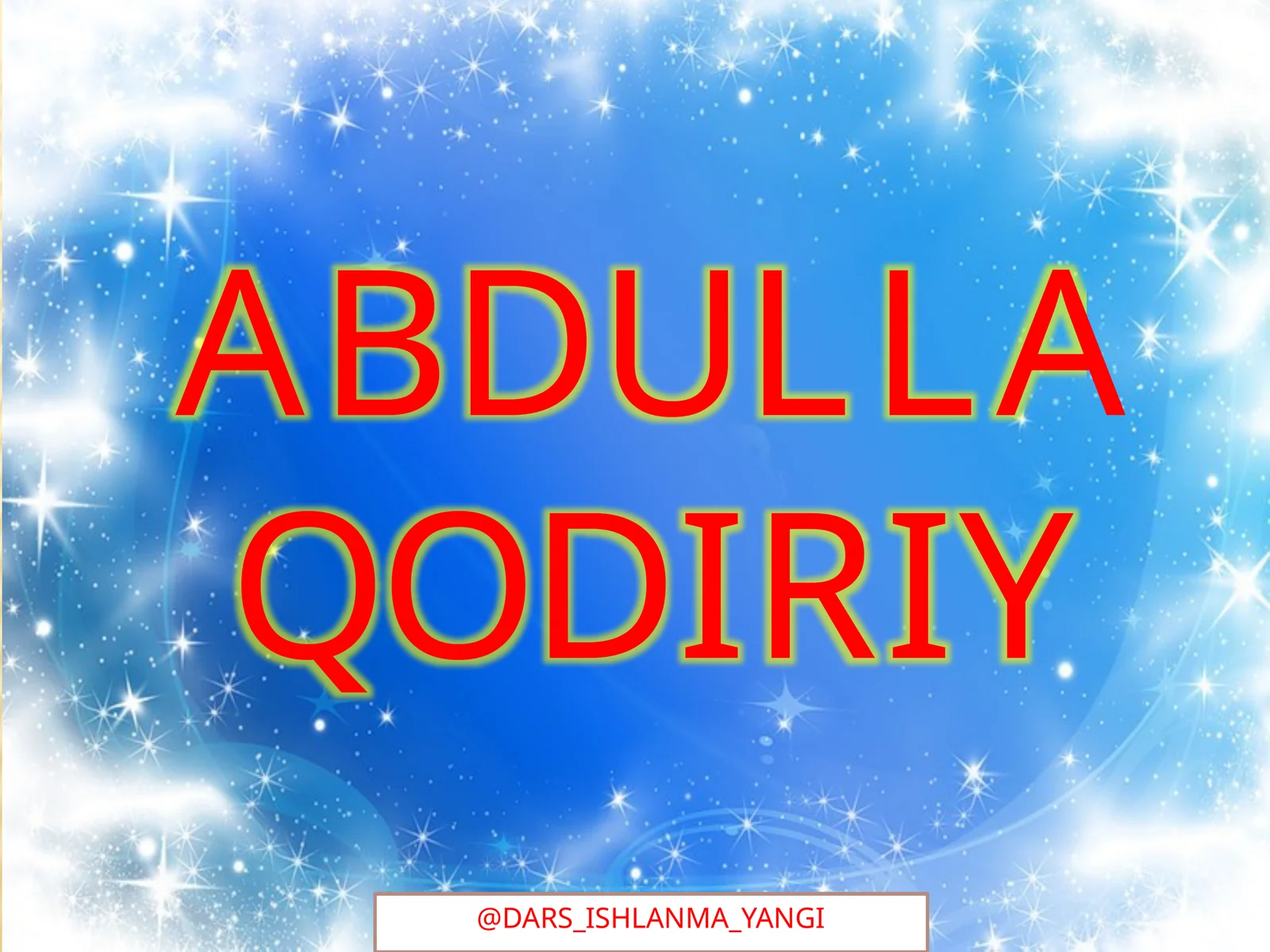 Abdulla Qodiriy
