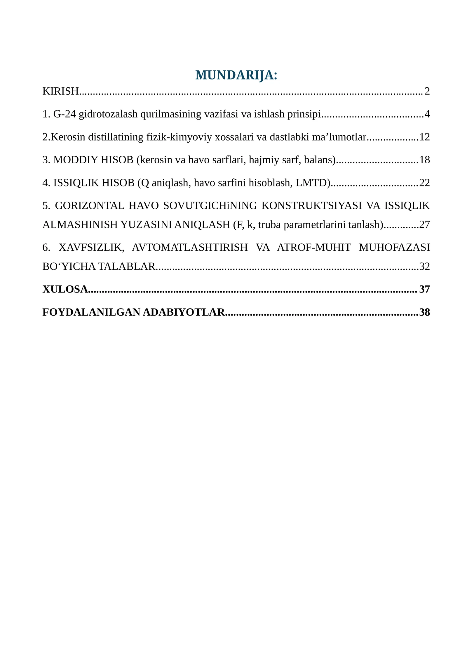 G-24 gidrotozalash qurilmasi