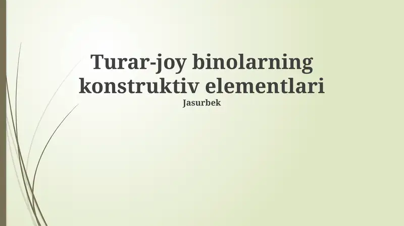 Derazalar va eshiklarning konstruktiv tuzilmalari