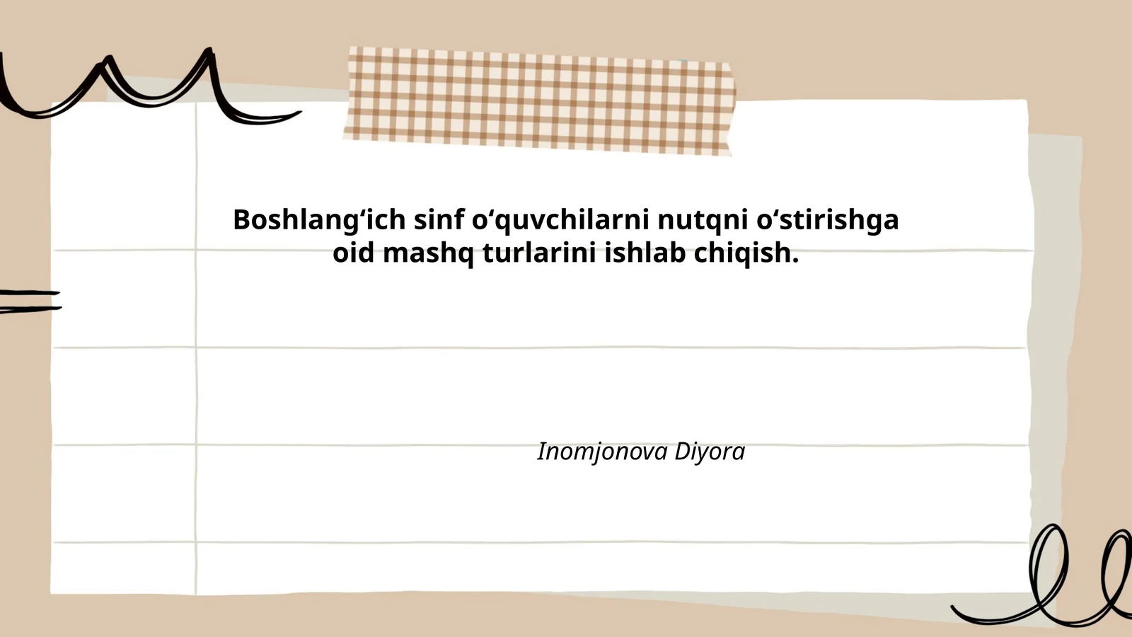 Ovoz chiqarib o‘qish mashqlari
