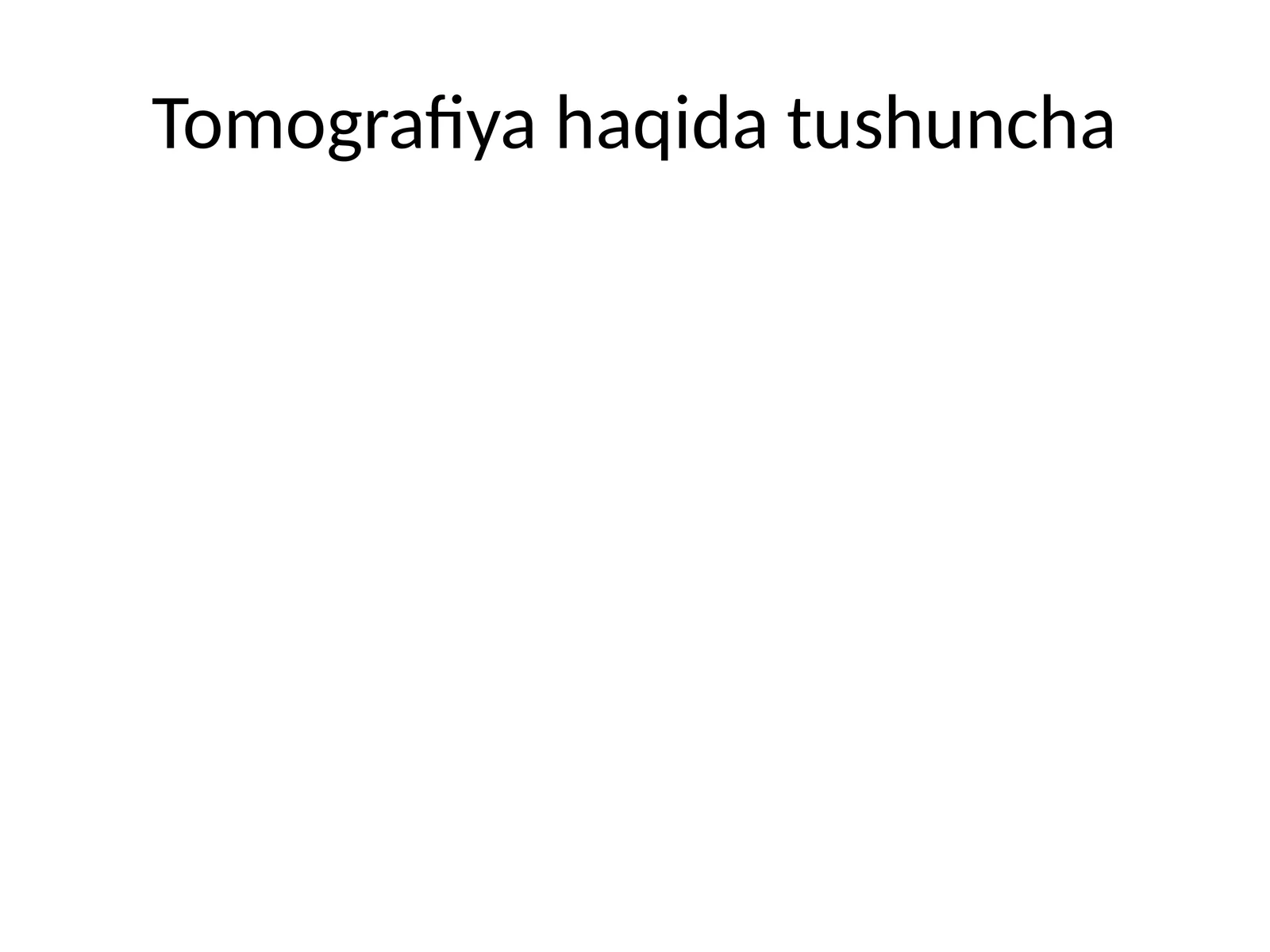 Tomografiya