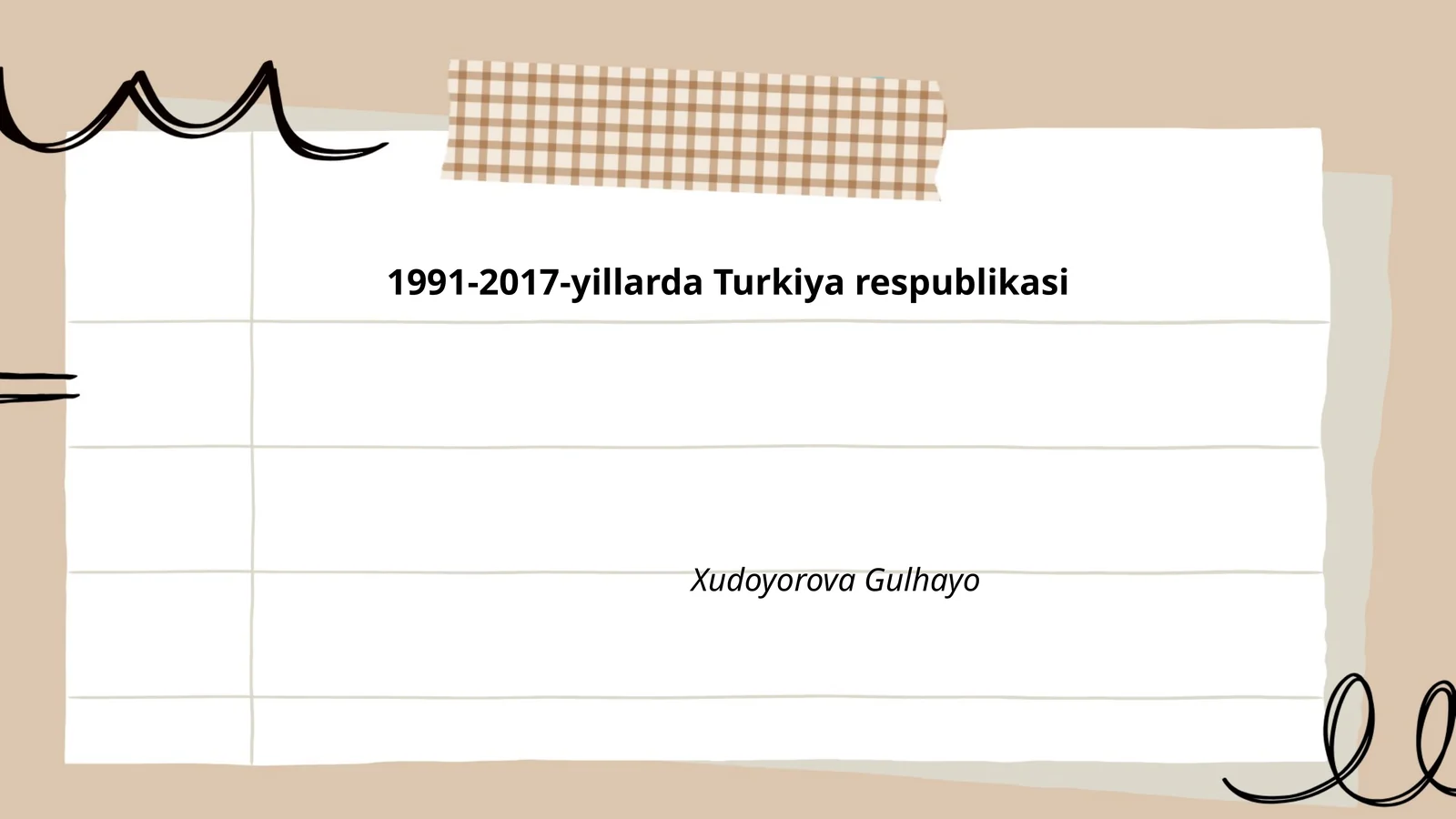 1991-2017-yillarda Turkiya respublikasi