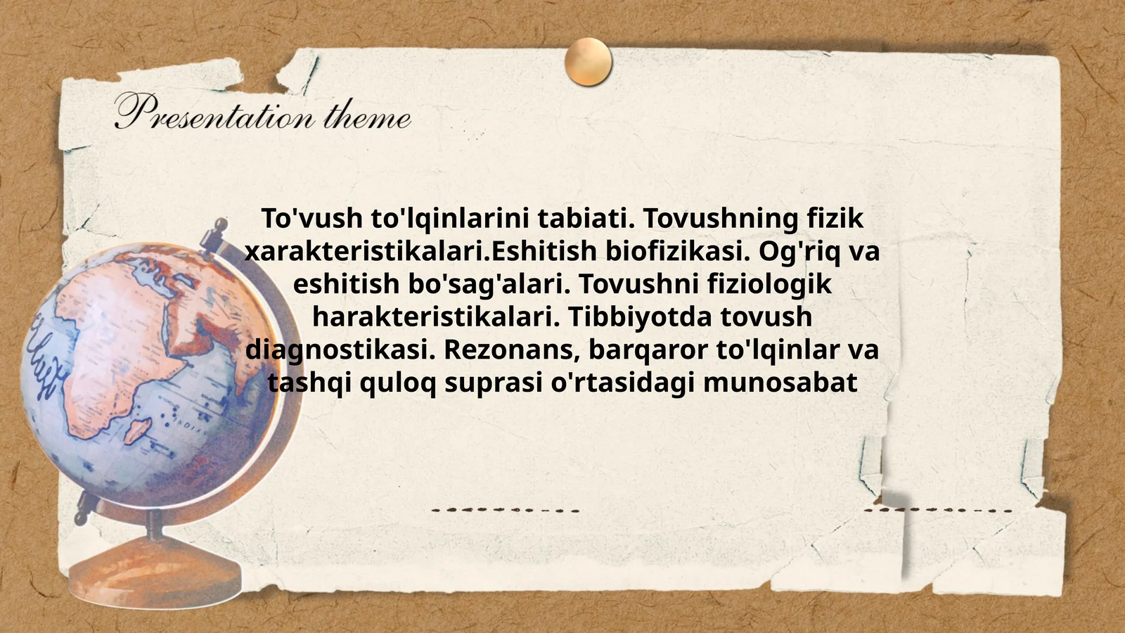 Tovush to'lqinlarini tabiati