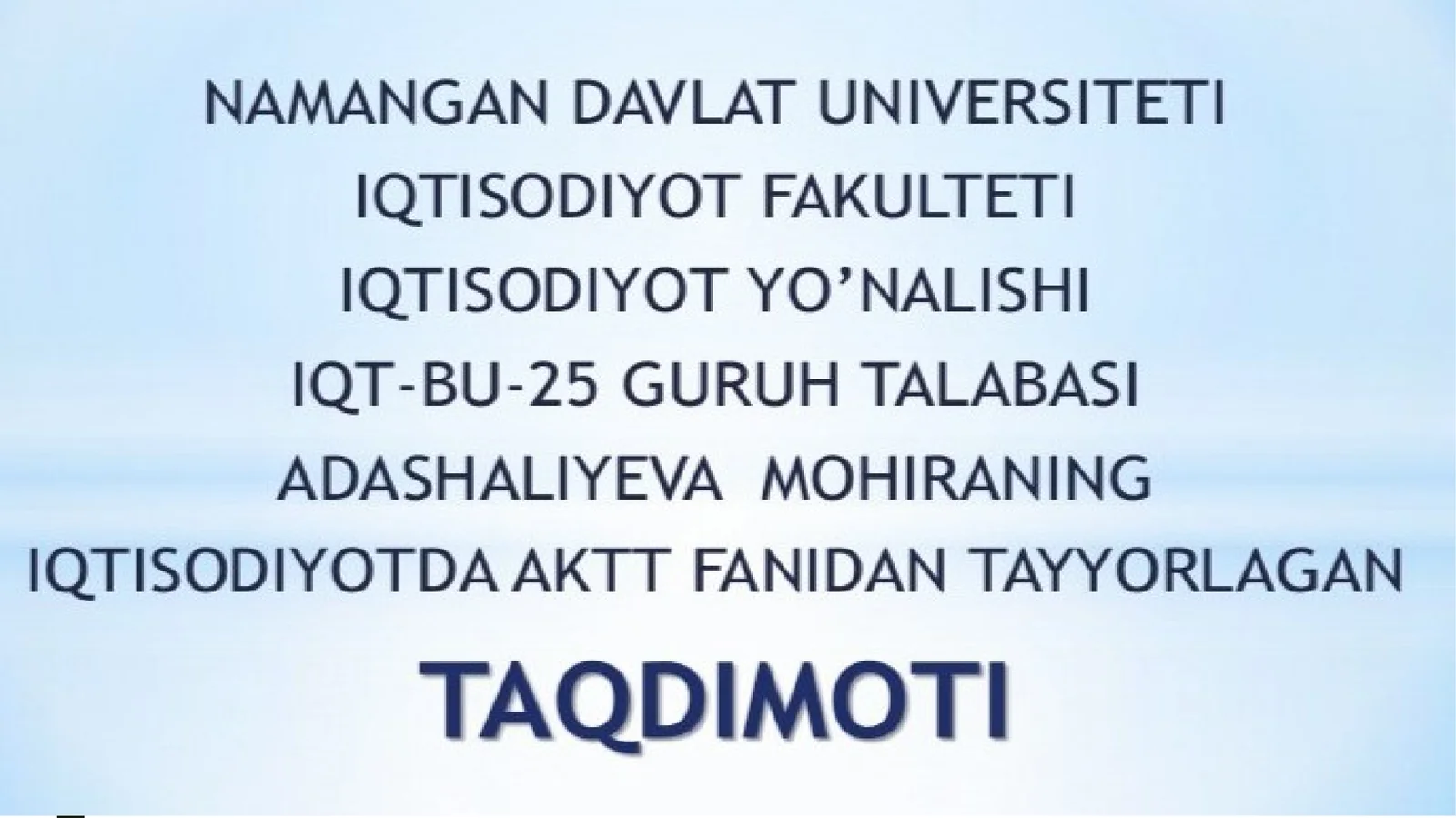 Mavjud dasturiy maxsulotlar