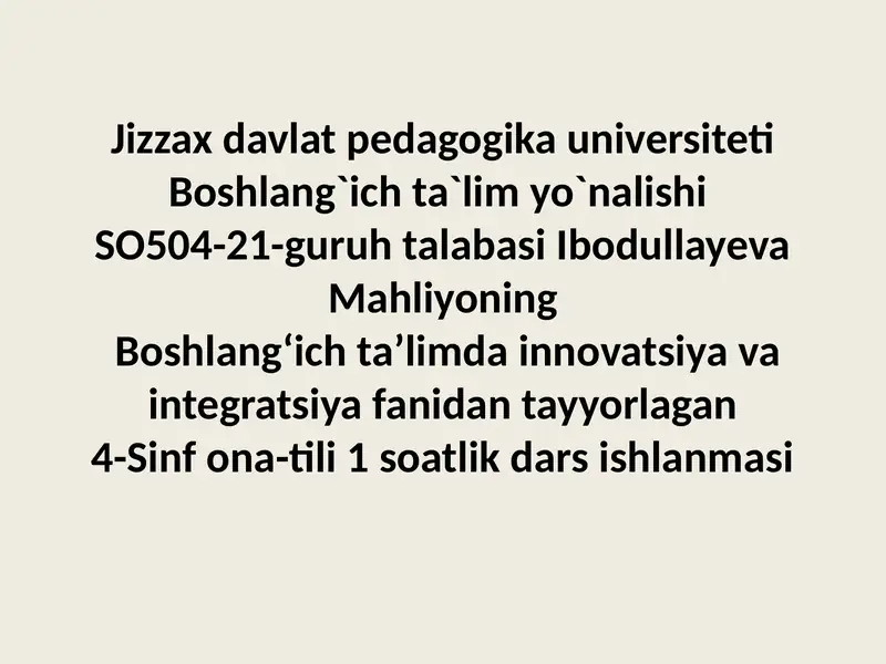 Sifatyasovchi qo’shimchalar