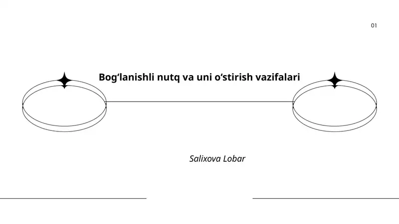 Bog‘lanishli nutq va uni o‘stirish vazifalari