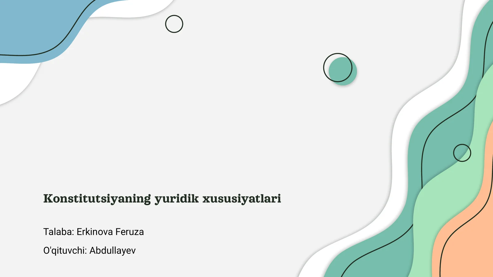 Konstitutsiyaning yuridik xususiyatlari