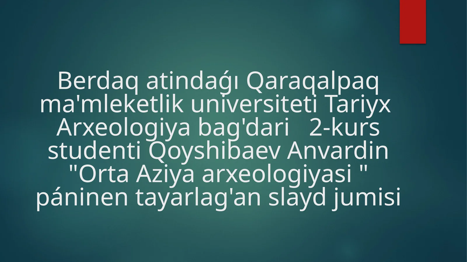 Orta Aziya arxeologiyasi