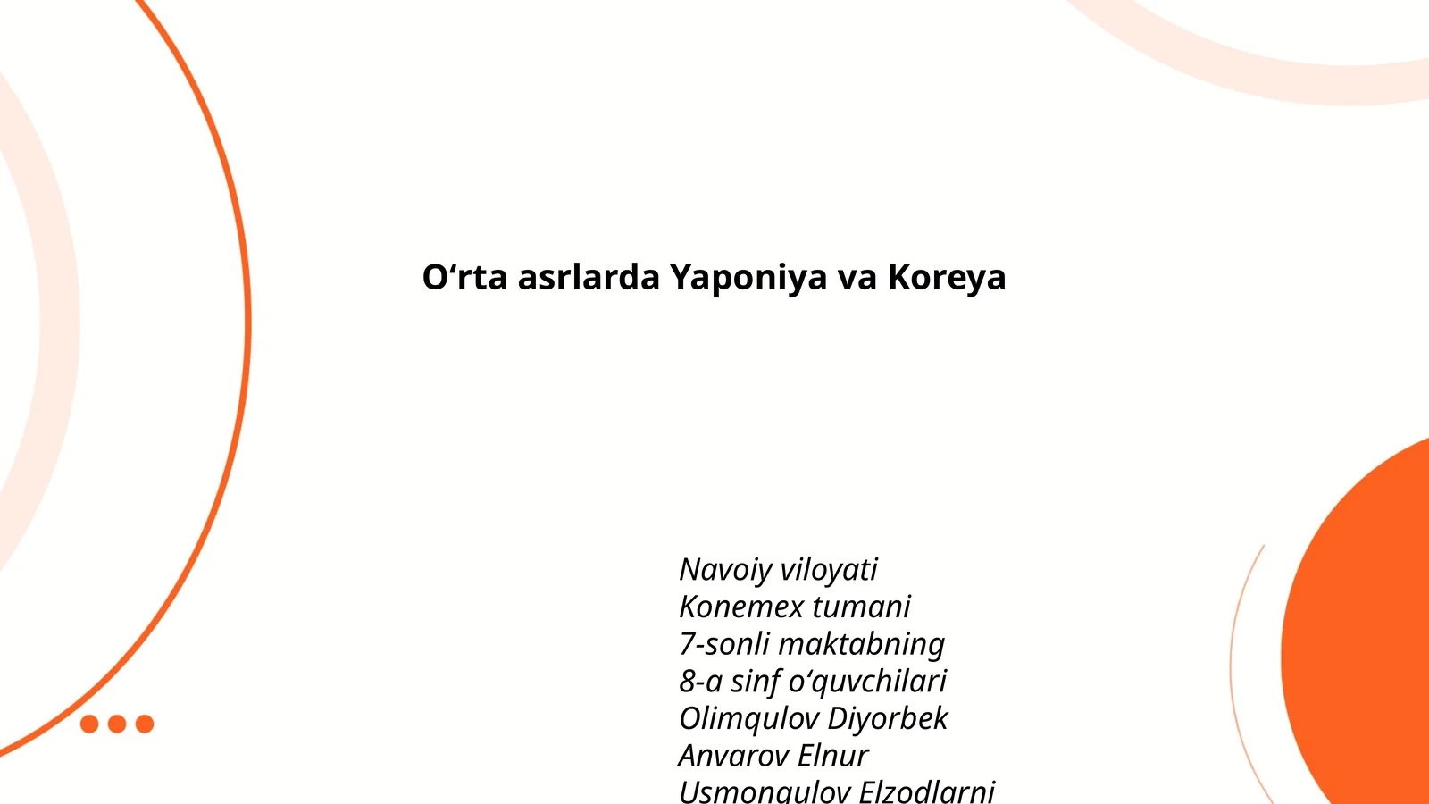 Oʻrta asrlarda Yaponiya va Koreya