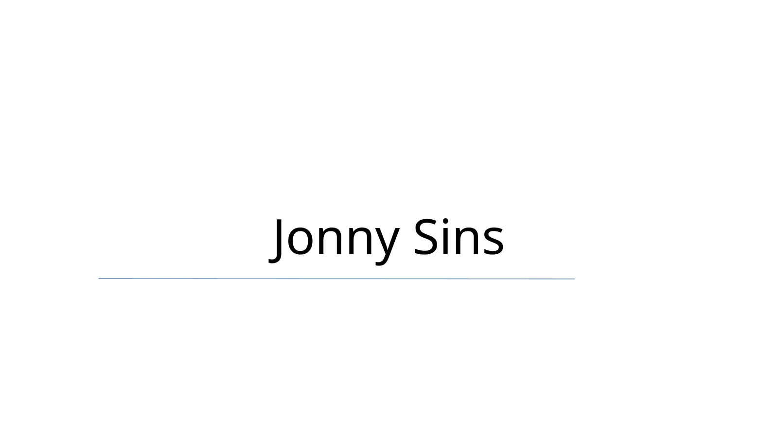 Jonny Sins
