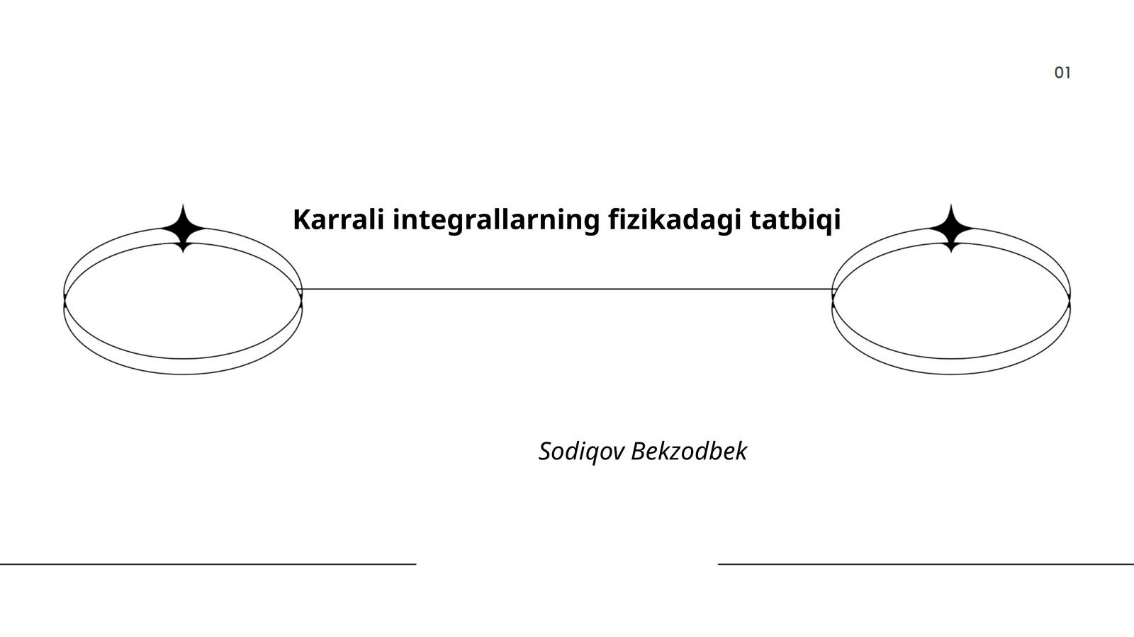 Karrali integrallarning fizikadagi tatbiqi