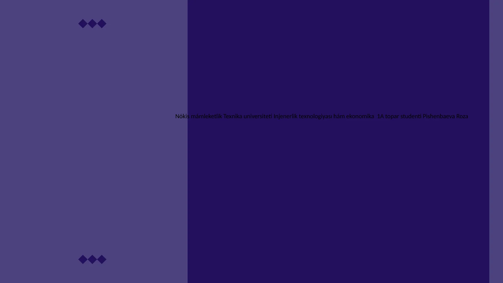 Jahon bazaarı 1A topar studenti