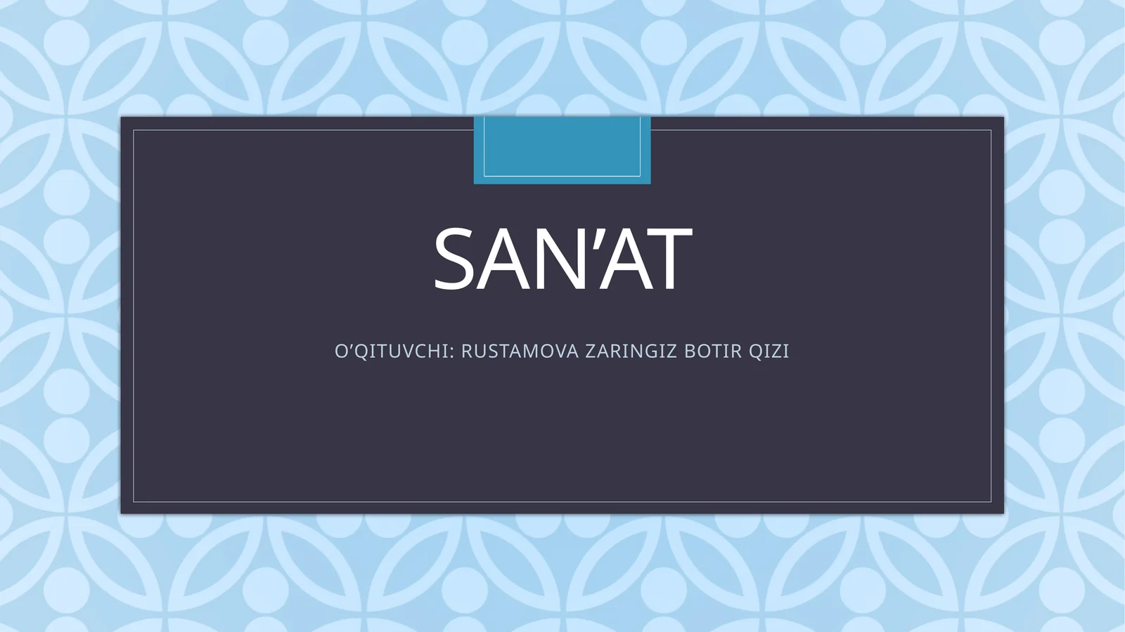 Amaliy san’atda naqshlar