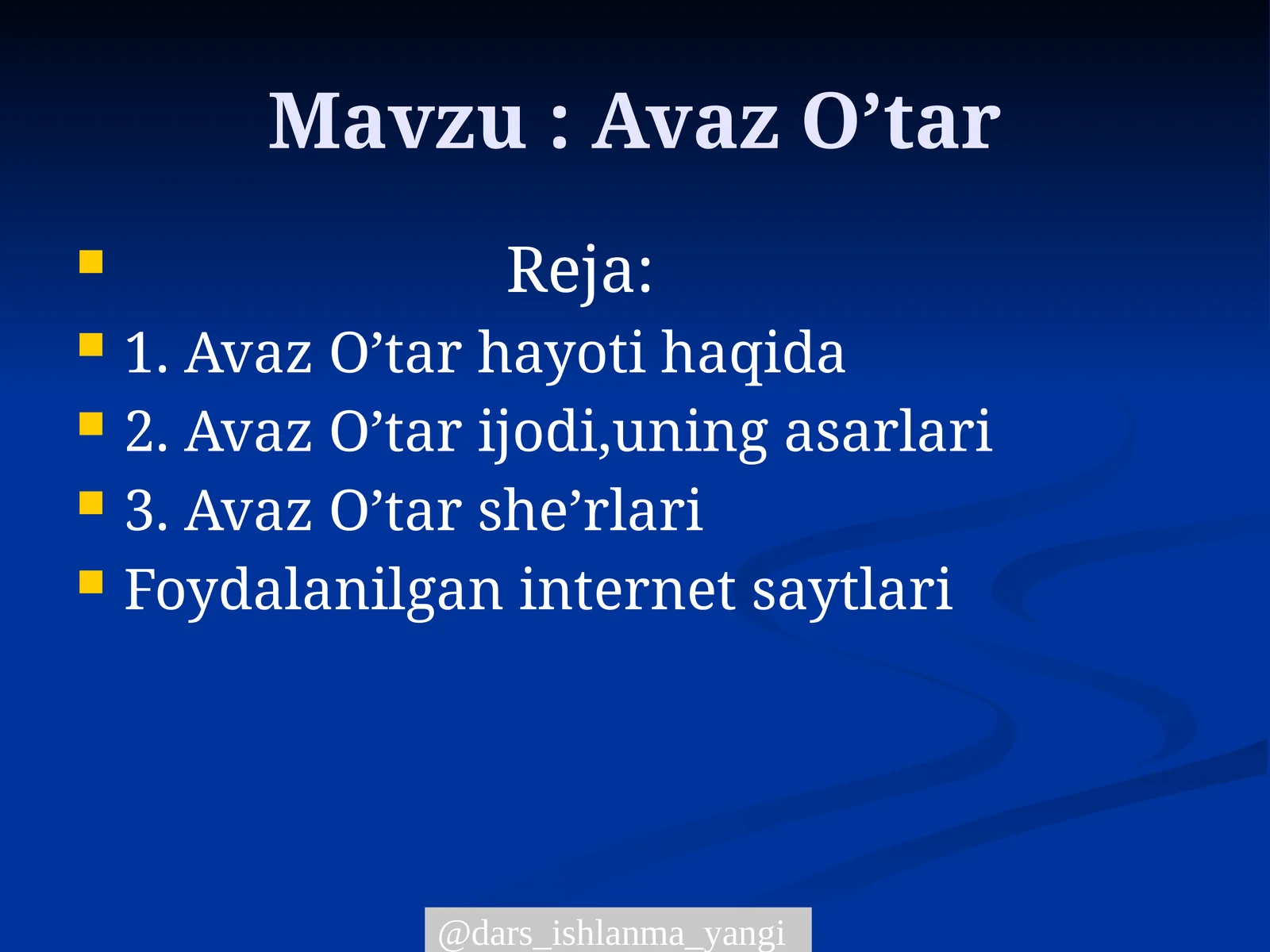 Avaz O’tar