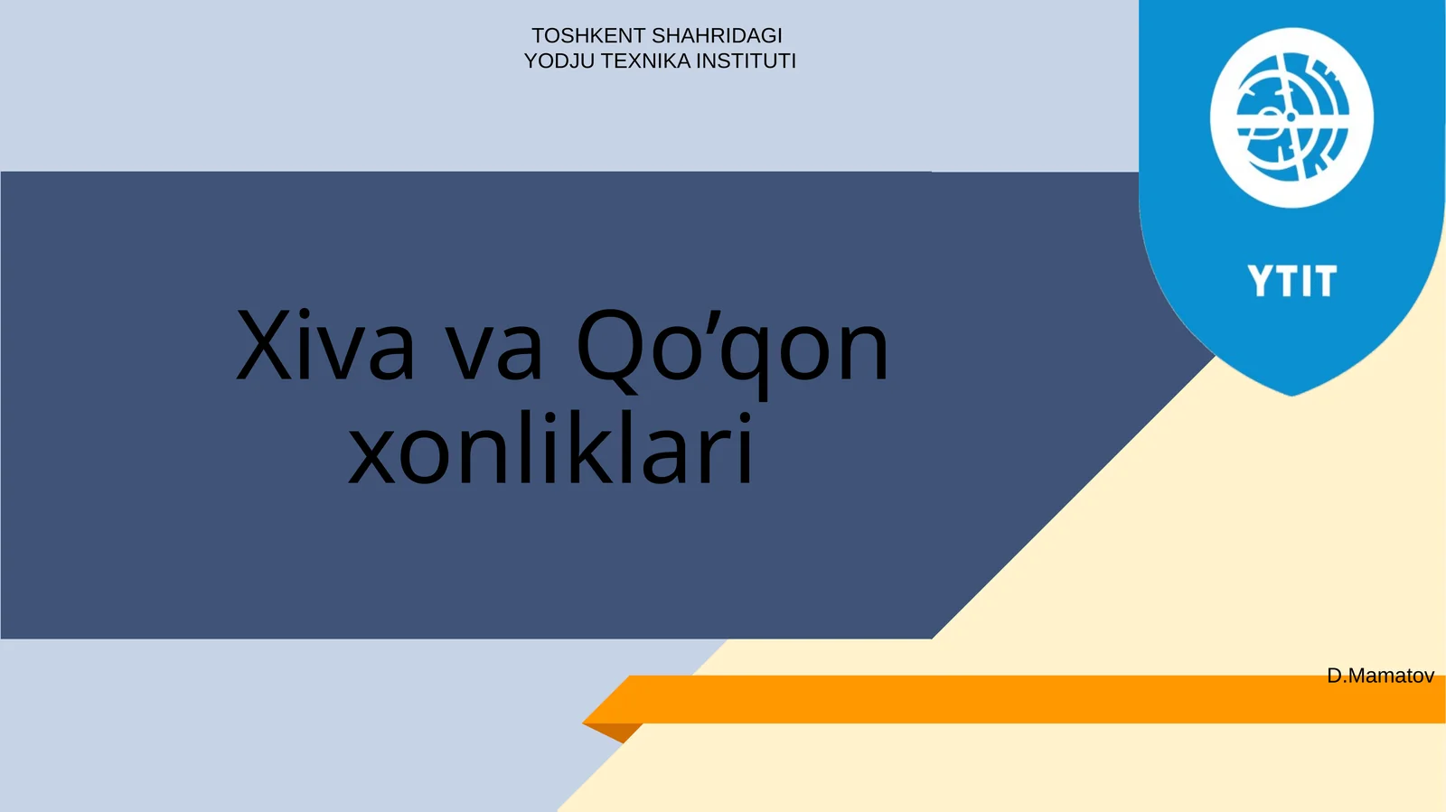 Xiva va Qo’qon xonliklari