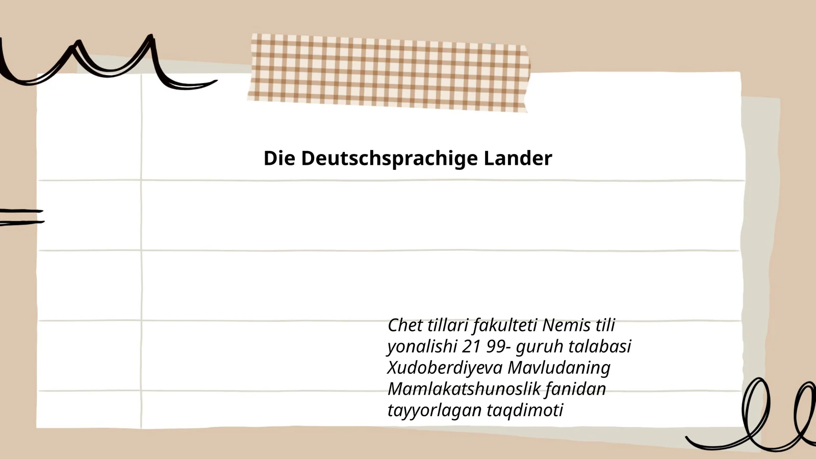 Die Deutschsprachige Lander