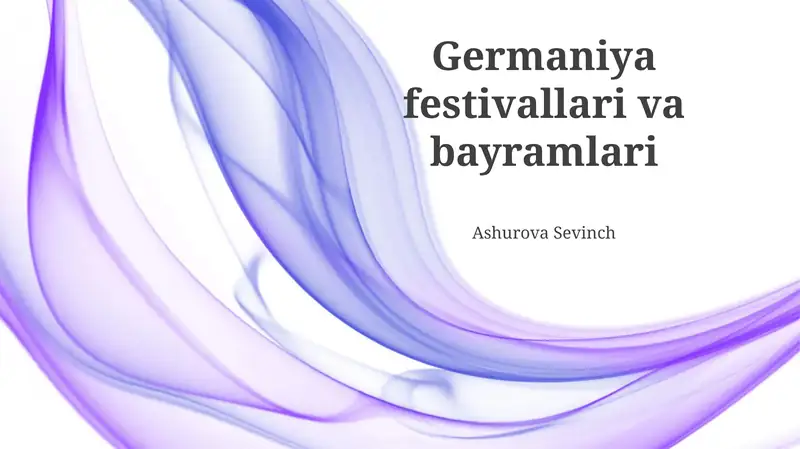 Germaniya festivallari va bayramlari