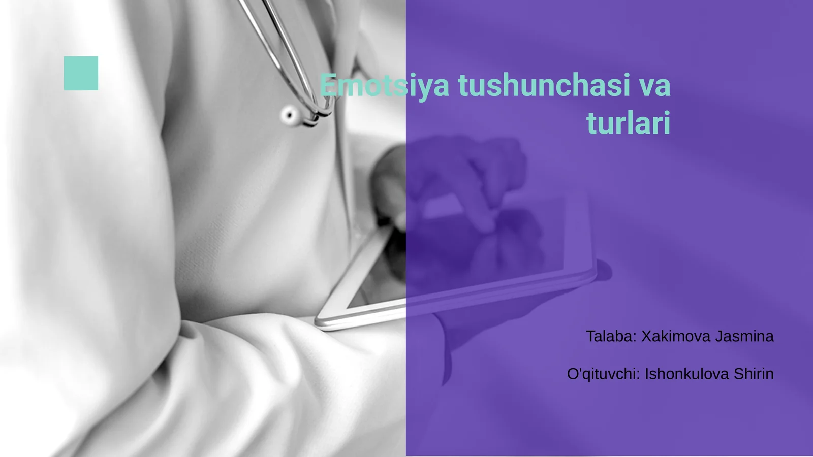 Emotsiya tushunchasi va turlari