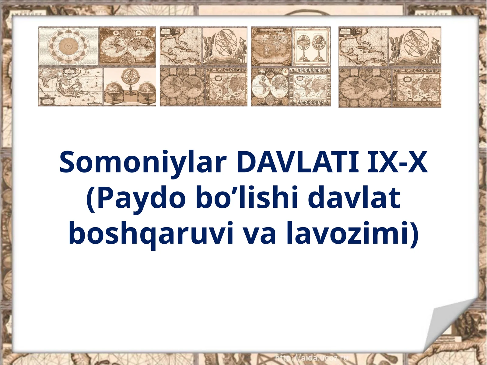 SomoniylarDAVLATI IX-X (Paydobo’lishidavlatboshqaruvivalavozimi)