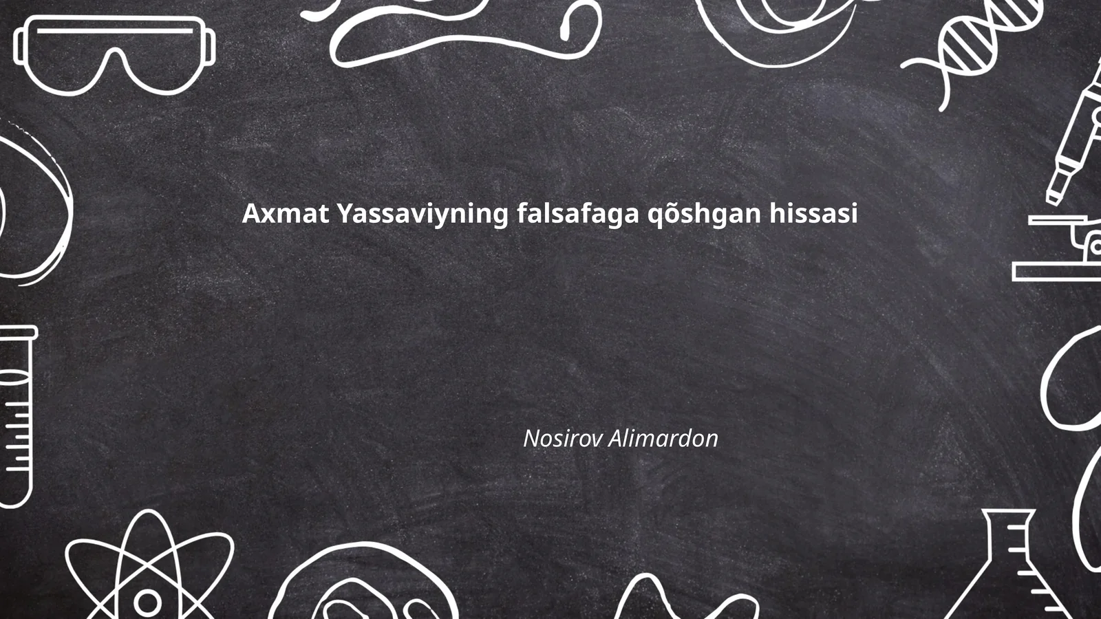 Axmat Yassaviyning falsafaga qõshgan hissasi