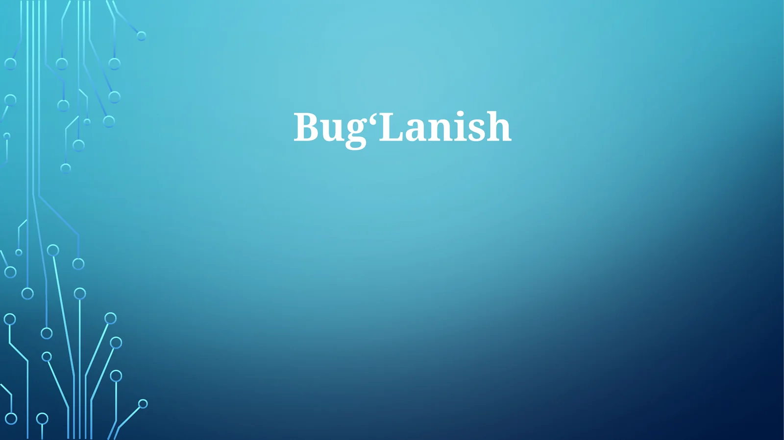 Bug‘Lanish