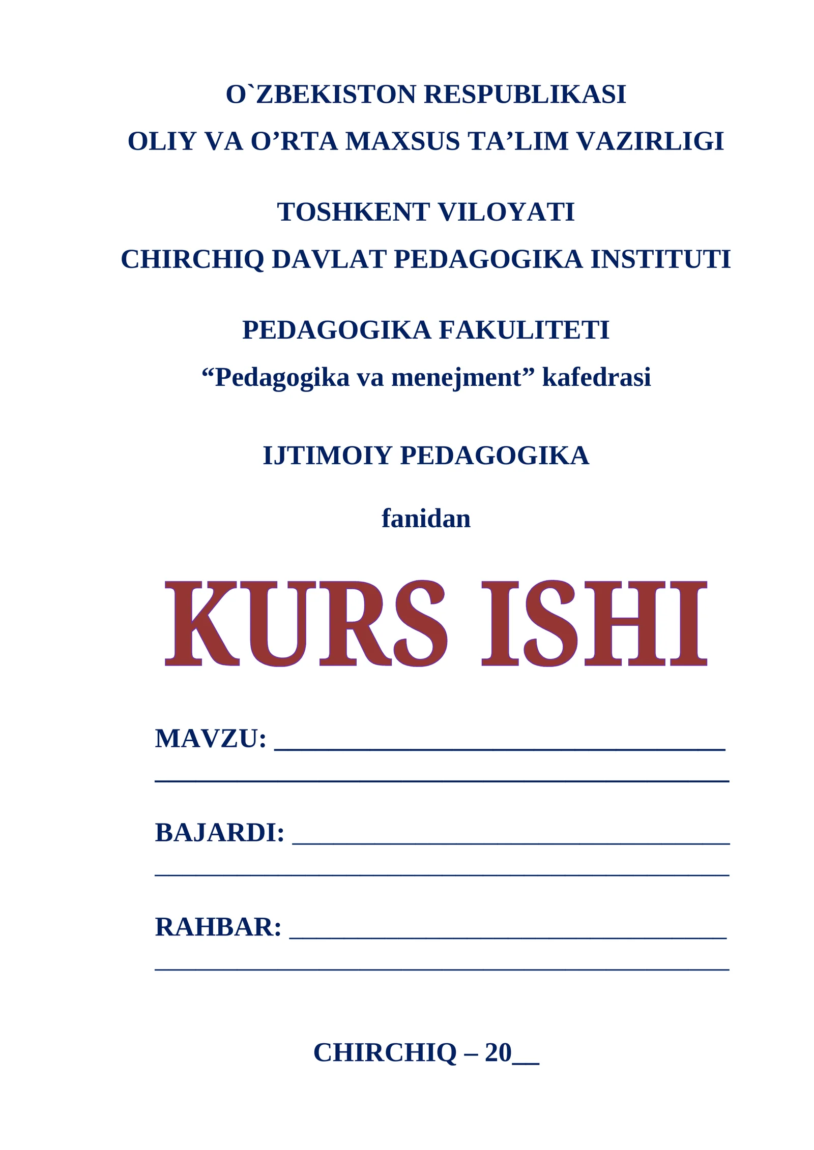 PEDAGOGIK MAHORATNING TA`LIM VA TARBIYA JARAYONIDAGI ZARURIYATI VA MOHIYATI