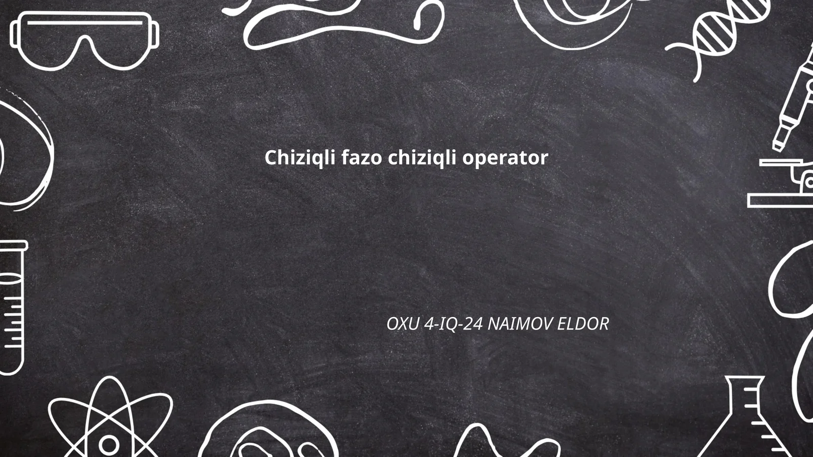 Chiziqli fazo chiziqli operator