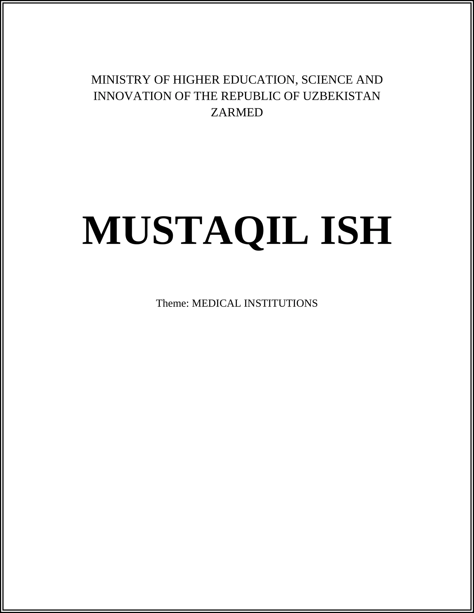 ZARMED  focusing on the accreditation and development of medical institutions, curriculum, and faculty qualifications in medical education