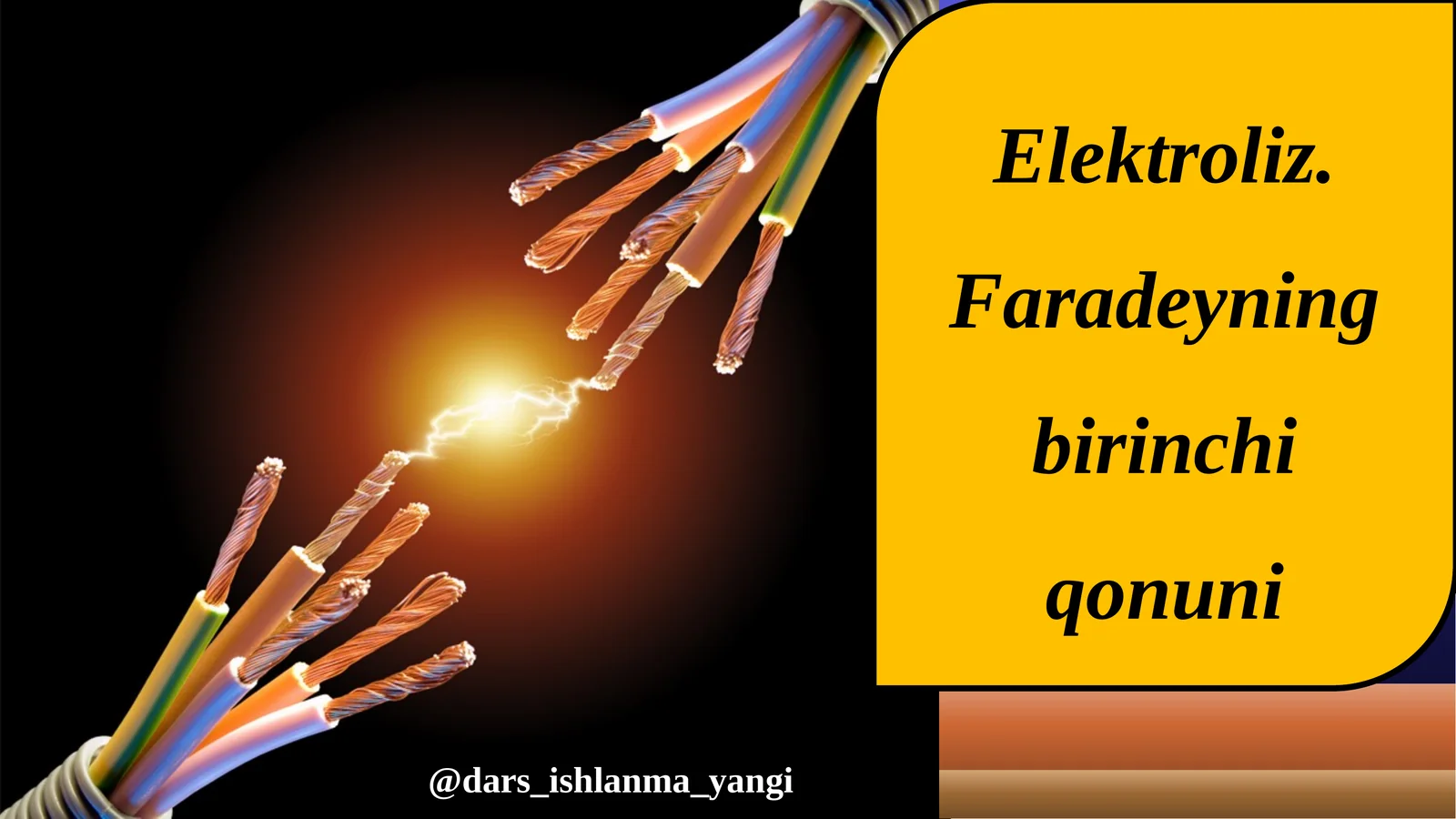 Elektroliz.Faradeyning birinchi qonuni