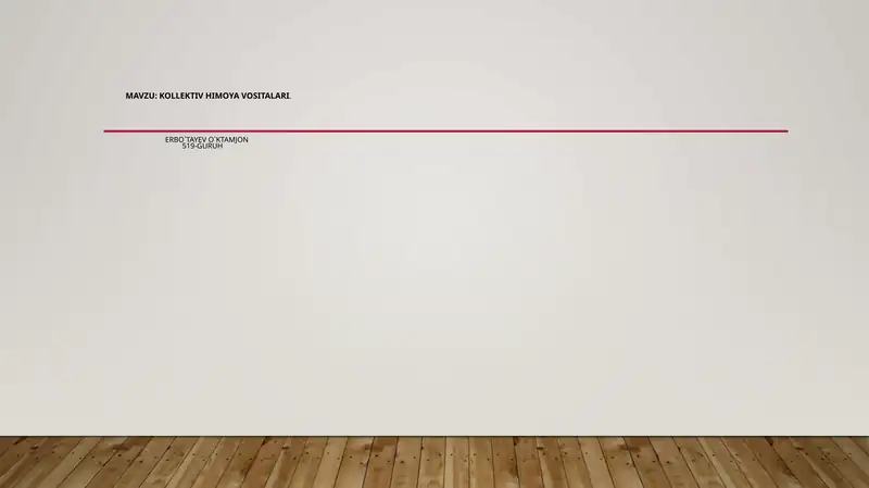 Kollektiv himoya vositalari