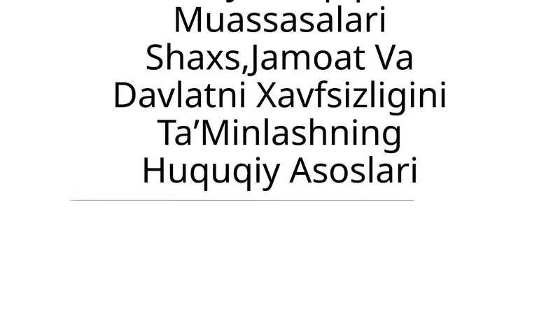 Adliya Vazirligi Tizimidagi TaʼLim Va Ilmiy Tadqiqot Muassasalari
