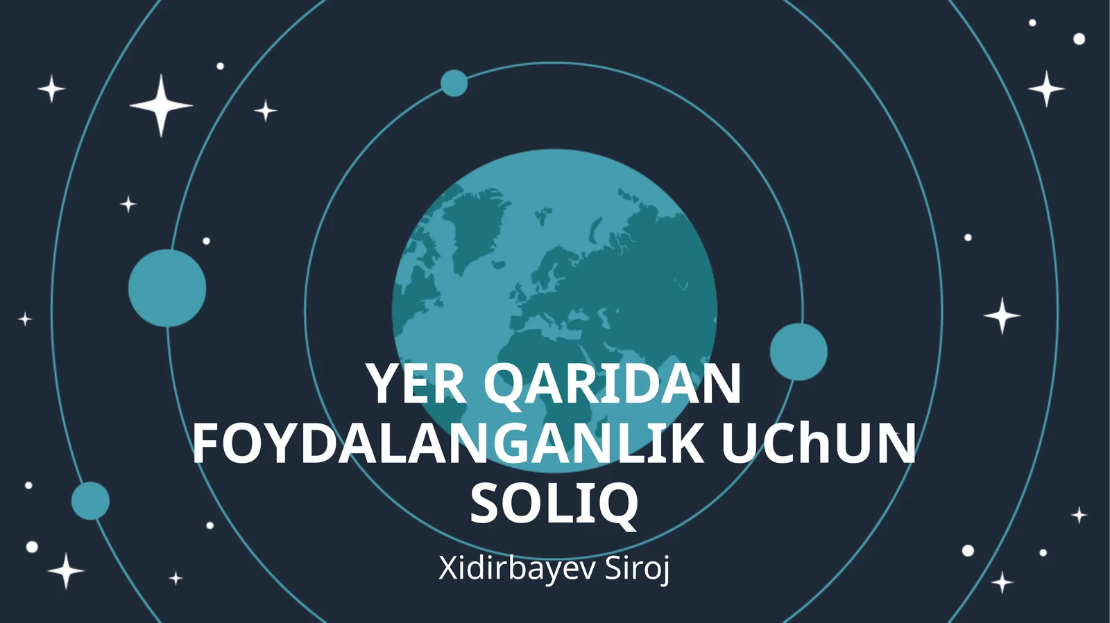 YER QARIDAN FOYDALANGANLIKUChUNSOLIQ