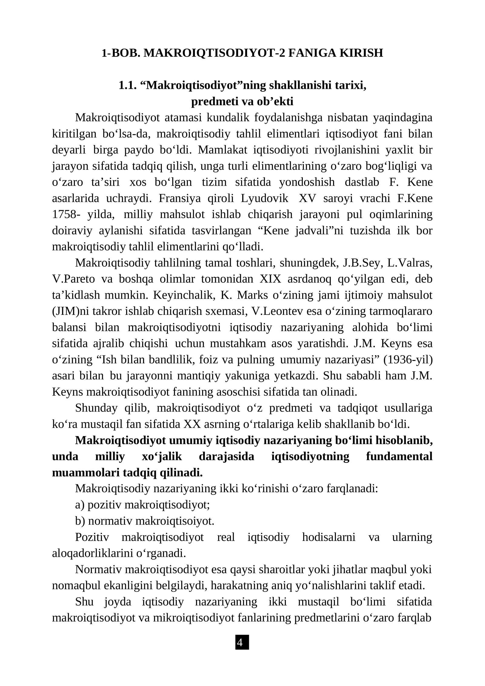 BOB. MAKROIQTISODIYOT-2 FANIGA