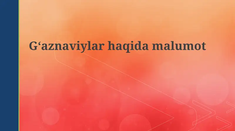 Gʻaznaviylar davlati: Tarixiy ocherk