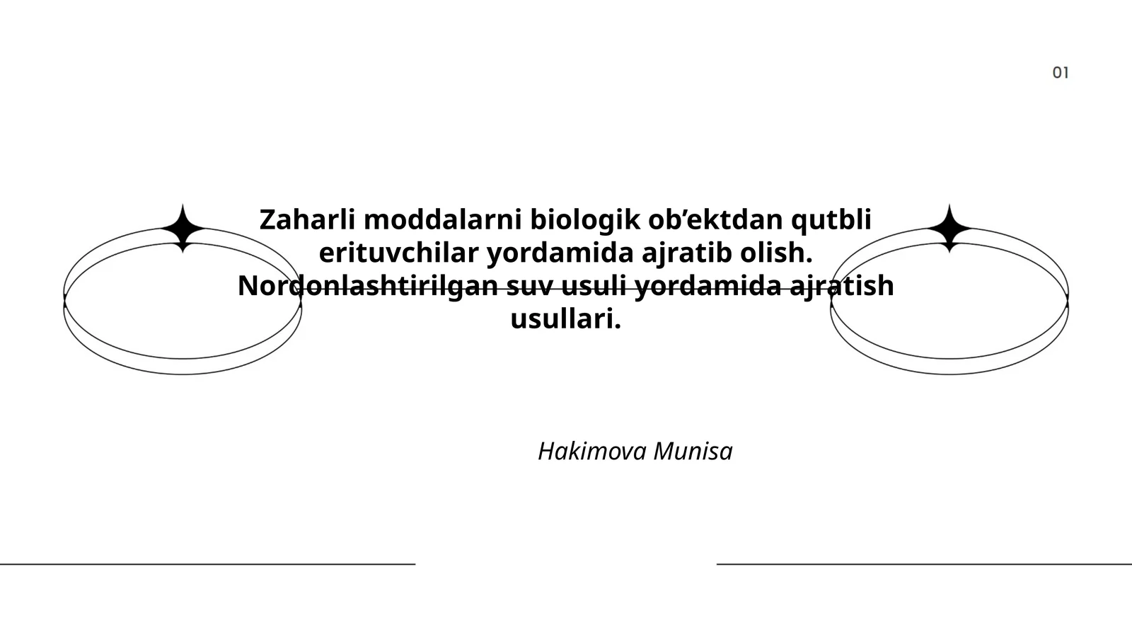 Zaharli moddalarni qutbli erituvchilar bilan ajratib olish