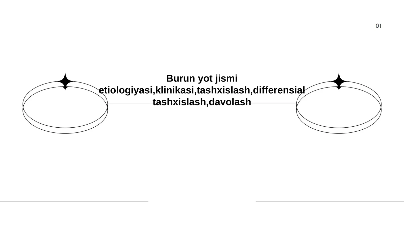 Burun yot jismi etiologiyasi, klinikasi, tashxislash, differensial tashxislash, davolash